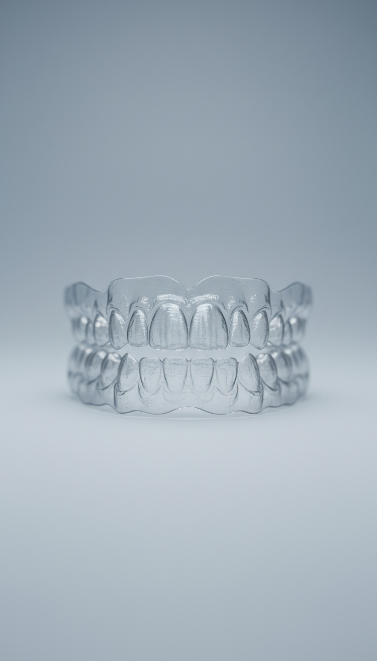 Custom Clear Aligner Tray Set with Medical-Grade Resin