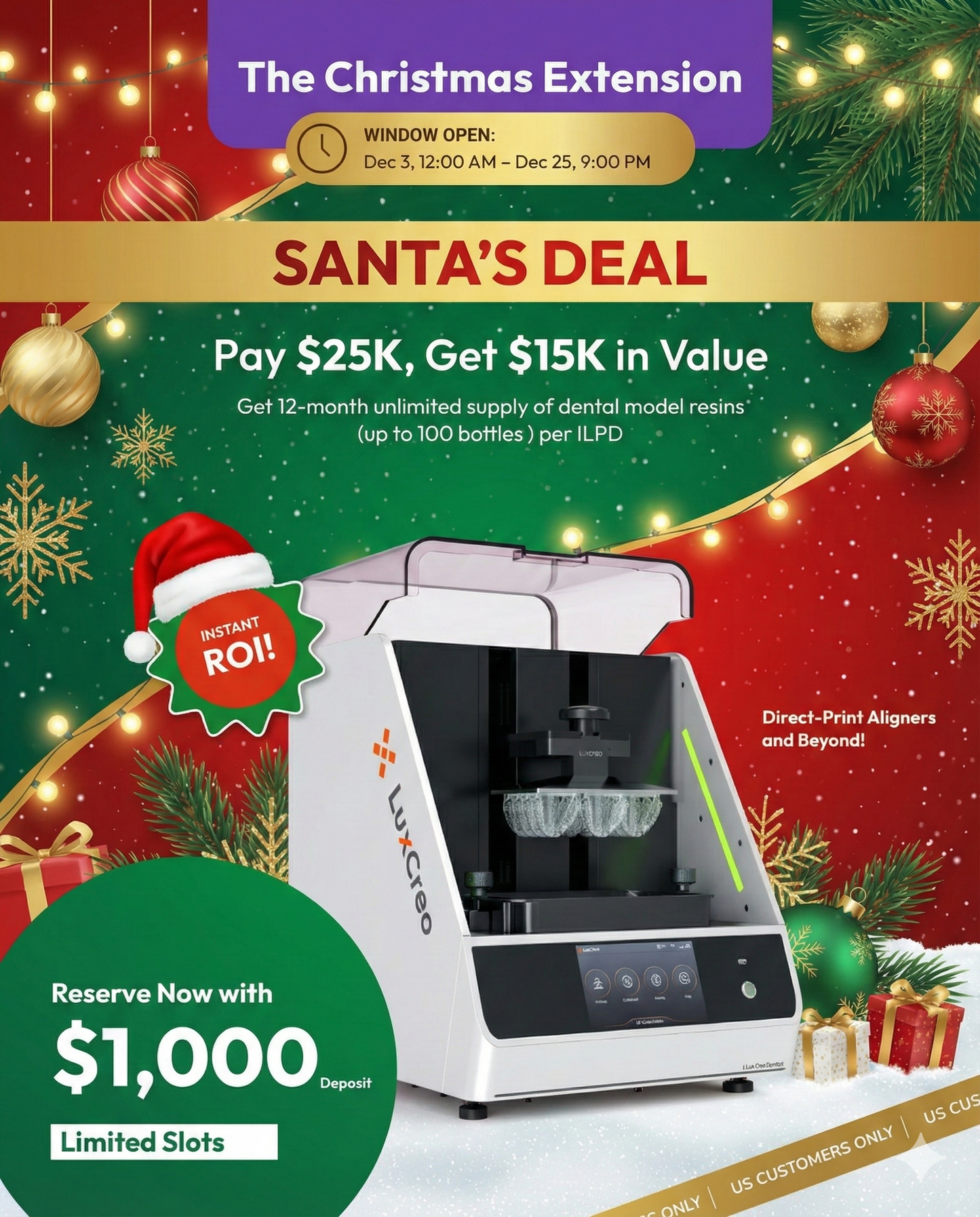 iLux Pro Dental Solution – $1,000 Refundable Deposit