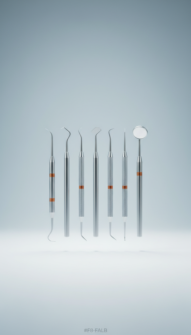 Premium Stainless Steel Dental Tool Kit for Aligner Adjustments