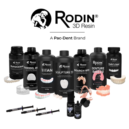 PacDent RODIN® Resins – Exclusive LuxCreo Partner Discount